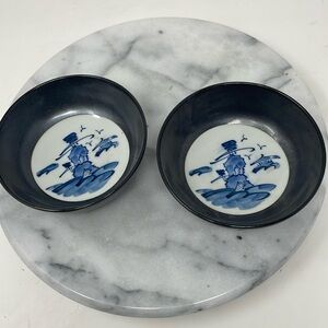 ASIAN Inspired 2 Small Bowls Unmarked